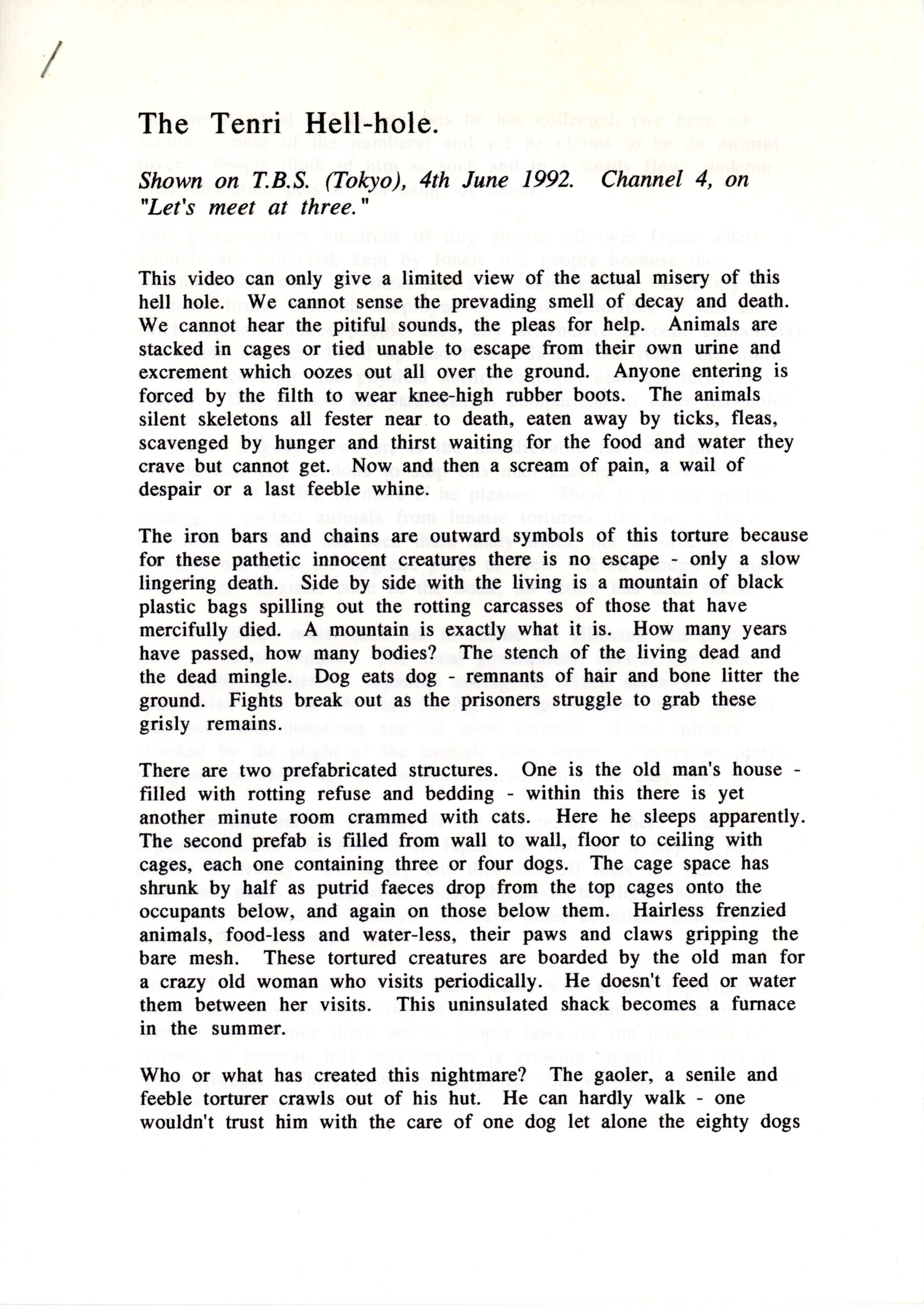 TBS Tokyo Transcript